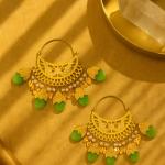 Artificial Coloured Kundan Jhumki