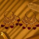 Artificial Coloured Kundan Jhumki
