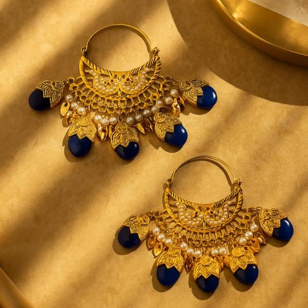 Artificial Coloured Kundan Jhumki